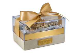 Gold Thank You Box - Beige and Blue